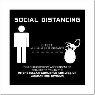 Social Distancing Hugger - white Posters and Art